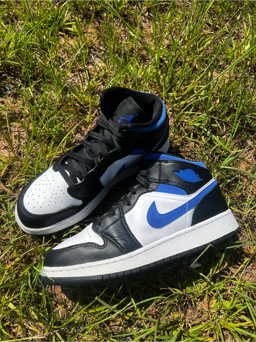 CLEAN Air Jordan size 8 Womens 1 Mid Retro Racer Blue shoes